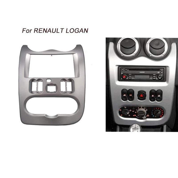 Planet Gates Car Radio Fascia for RENAULT Logan Sandero DACIA Duster Facia Frame Panel Dash Adapter CD trim Bezel Frame