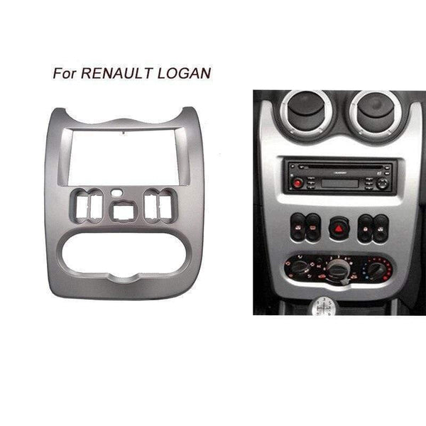 Planet Gates Car Radio Fascia for RENAULT Logan Sandero DACIA Duster Facia Frame Panel Dash Adapter CD trim Bezel Frame