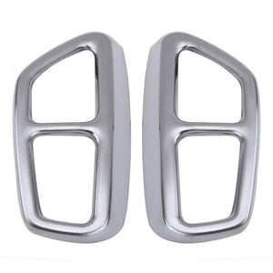 Car Rear Dual Exhaust Muffler Pipe Cover Trims Stainless Steel Exterior Parts For BMW 5 Series G30 G31 2017 2018