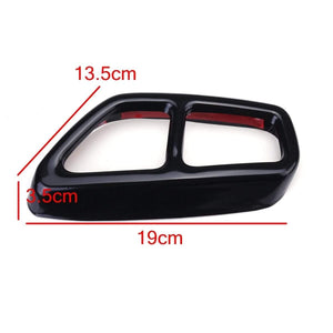 Car Rear Dual Exhaust Muffler Pipe Cover Trims Stainless Steel Exterior Parts For BMW 5 Series G30 G31 2017 2018