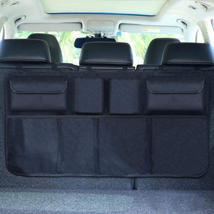Planet Gates Car Rear Seat Back Storage Bag Multi Hanging Nets Pocket Trunk Bag Organizer Auto Stowing Tidying Interior Accessories Supplies