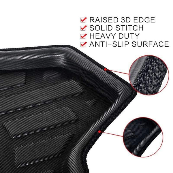 Planet Gates Car Rear Trunk Luggage Mat Cargo Tray Boot Liner For Volkswagen VW Touran MK3 2016 2017 2018 2019 Auto Carpet Protector Floor