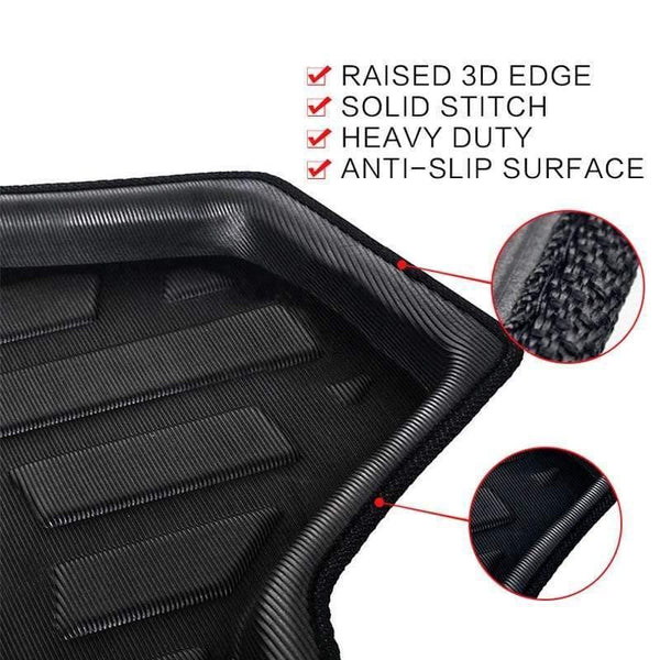 Planet Gates Car Rear Trunk Luggage Mat Cargo Tray Boot Liner For Volkswagen VW Touran MK3 2016 2017 2018 2019 Auto Carpet Protector Floor