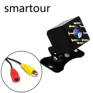 Planet Gates Car Rear View Camera 8 LED Night Vision Wide Angle HD Color Image Waterproof Universal Backup Parking Reverse Camera