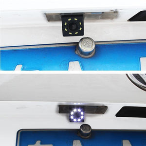 Planet Gates Car Rear View Camera 8 LED Night Vision Wide Angle HD Color Image Waterproof Universal Backup Parking Reverse Camera
