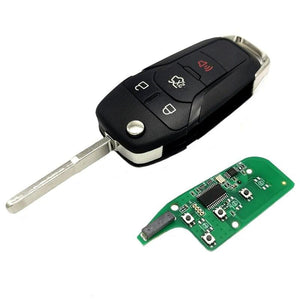Planet Gates Car Remote Key For Ford Escort 2015 ID49 Chip 315 Mhz 3+1 Button Auto Smart Remote Control Flip Car Key