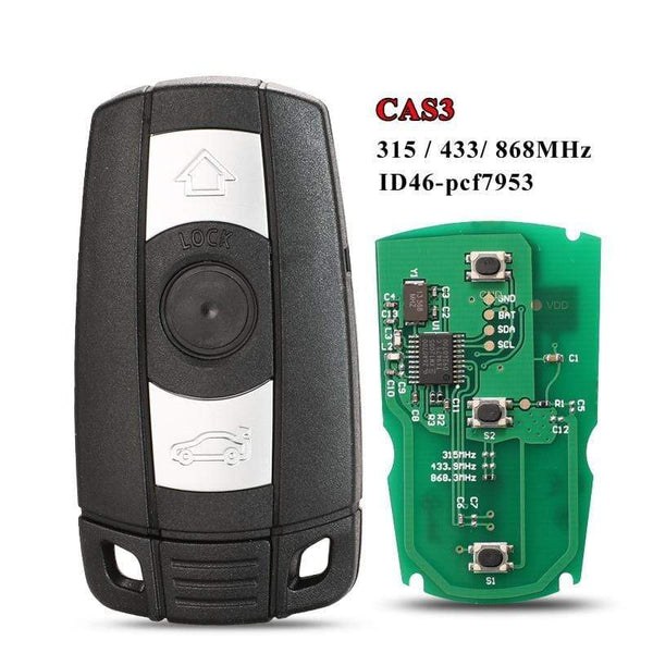 Planet Gates Car Remote Smart Key 315Mhz /433/ 868MHz for BMW 1/3/5/7 Series CAS3 X5 X6 Z4 Car Keyless Control Transmitter Chip