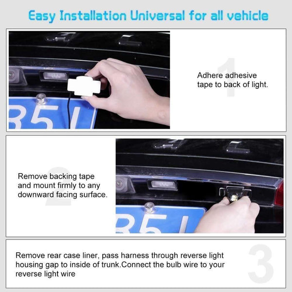 Planet Gates Car Reverse Light Backup Tail Light Auto Led Bulb Motorcycle Reversing Lamp Parking Auxiliary Light DRL 6000K White Car Styling