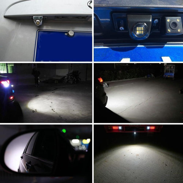 Planet Gates Car Reverse Light Backup Tail Light Auto Led Bulb Motorcycle Reversing Lamp Parking Auxiliary Light DRL 6000K White Car Styling
