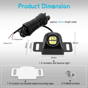Planet Gates Car Reverse Light Backup Tail Light Auto Led Bulb Motorcycle Reversing Lamp Parking Auxiliary Light DRL 6000K White Car Styling