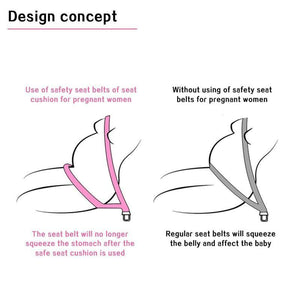 Planet Gates Car Seat Belt for Pregnant Woman Driving Safety with Car Seat Cushion Shoulder Pad Car Soft Strap Protection Cover Safety Belt