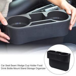 Planet Gates Car Seat Seam Wedge Cup Holder Food Drink Bottle Mount Stand Storage Organizer For Cup Small Objects Mobile Phones Cigarettes