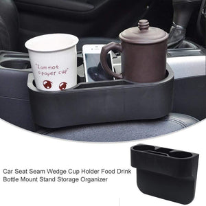 Planet Gates Car Seat Seam Wedge Cup Holder Food Drink Bottle Mount Stand Storage Organizer For Cup Small Objects Mobile Phones Cigarettes