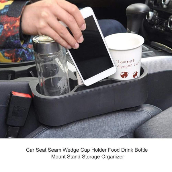 Planet Gates Car Seat Seam Wedge Cup Holder Food Drink Bottle Mount Stand Storage Organizer For Cup Small Objects Mobile Phones Cigarettes