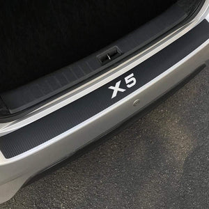 Car Stickers For BMW X5 F15 E70 E53 G05 Auto Rear Bumper Trunk Protector Decals Waterproof Carbon Fiber Tuning Car Accessories (For X5)