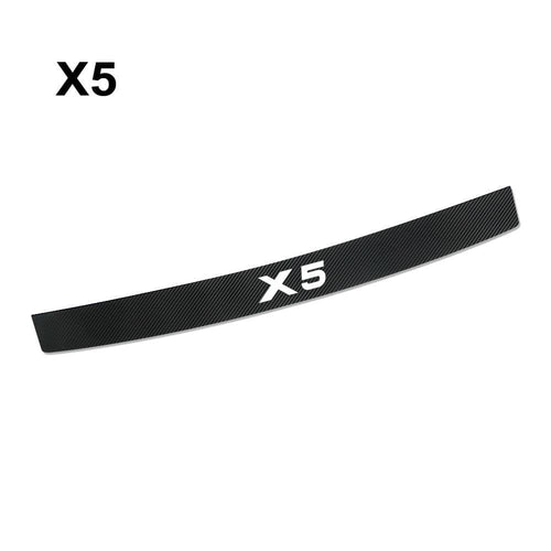 Car Stickers For BMW X5 F15 E70 E53 G05 Auto Rear Bumper Trunk Protector Decals Waterproof Carbon Fiber Tuning Car Accessories (For X5)