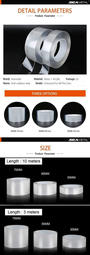 Planet Gates Car Stickers Interior Protector Film Auto Door Edge Protective Glue Car Trunk Door Sill Tape Full Body Sticker Vinyl Accessories