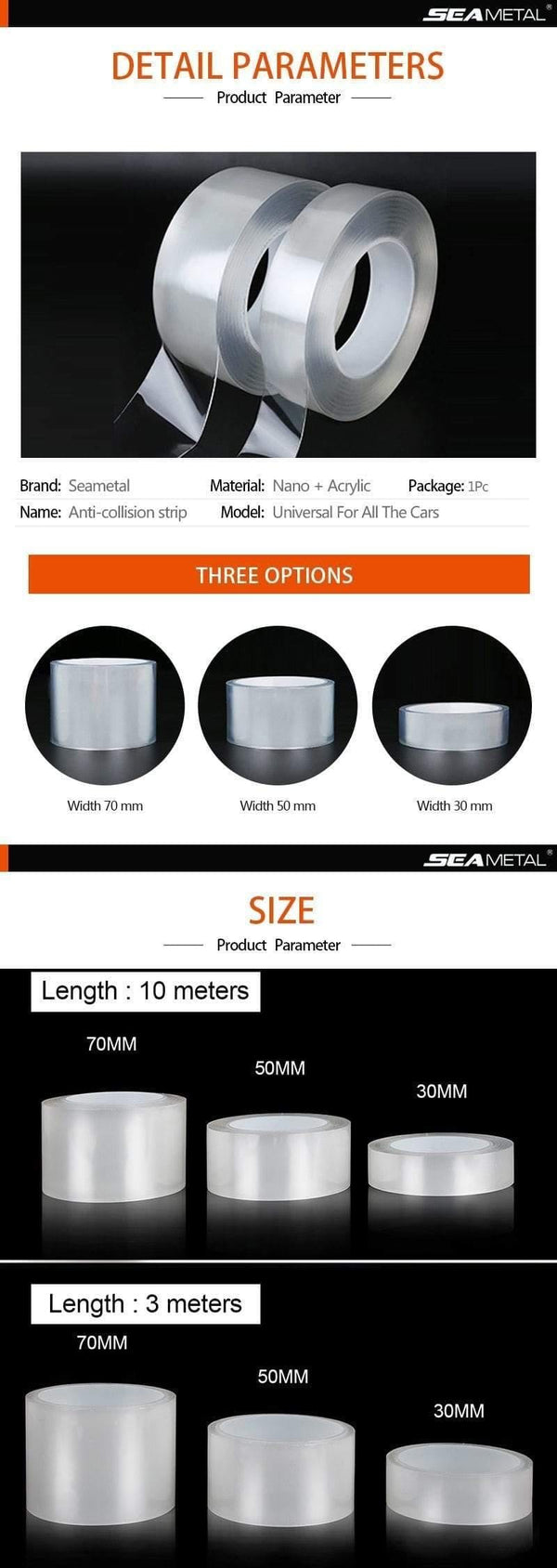 Planet Gates Car Stickers Interior Protector Film Auto Door Edge Protective Glue Car Trunk Door Sill Tape Full Body Sticker Vinyl Accessories