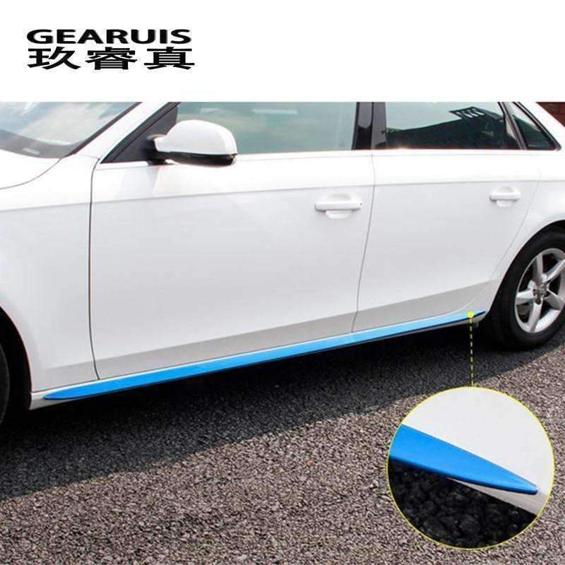 Planet Gates Car styling Auto Side Skirt Car stainless steel Sticker Side Body Door Decoration Covers Trim for Audi A4 B8 auto Accessories