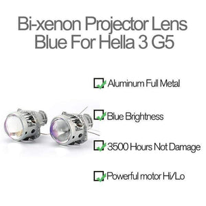 Planet Gates Car-styling Blue Hella 3R G5 Bi-xenon Headlights D2S Projector 3" Universal Auto D1S D2H Xenon Lamp Metal Lens Retrofit