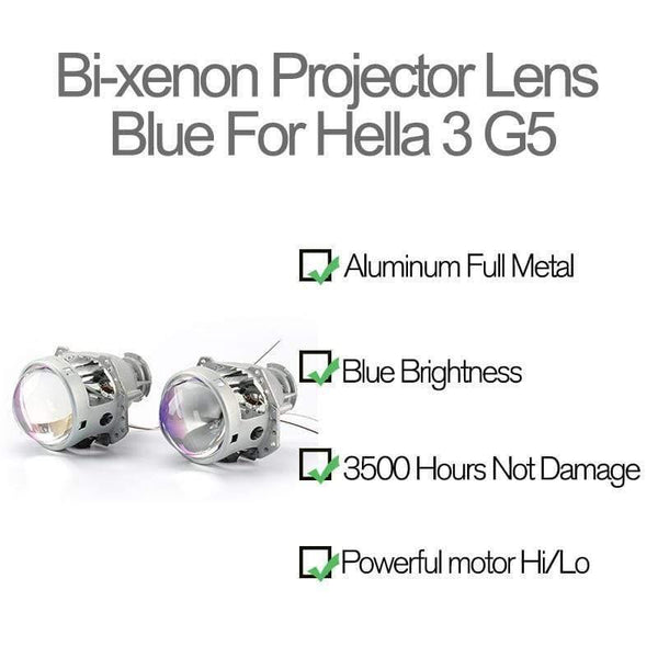 Planet Gates Car-styling Blue Hella 3R G5 Bi-xenon Headlights D2S Projector 3" Universal Auto D1S D2H Xenon Lamp Metal Lens Retrofit