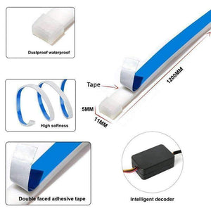 Planet Gates Car Styling LED Strip Trunk Light 12V RGB 120cm IP67 Multifunction Auto Rear Warning Lamp Turn Signal Lights