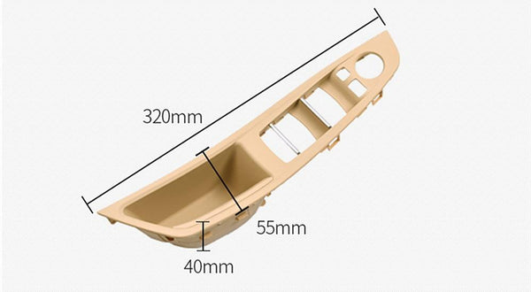 Planet Gates Car Styling Left Hand Drive LHD For BMW 5 series F10 F11 F18 520i Car Interior Inner Door Handle Panel Pull Trim Cover Storage B