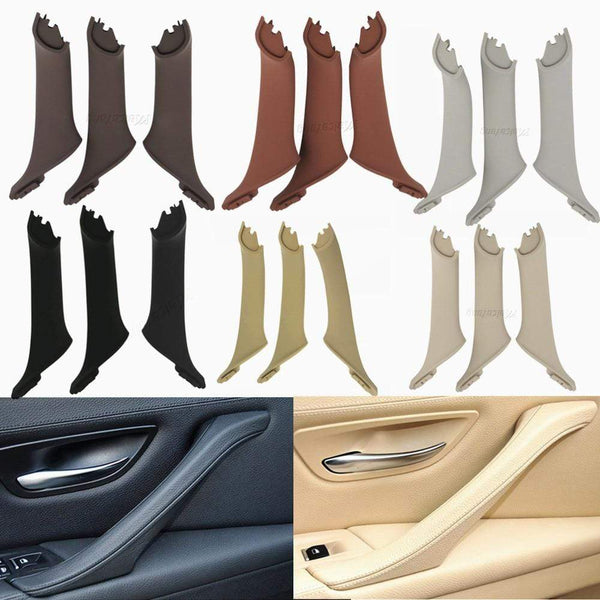 Planet Gates Car Styling Left Hand Drive LHD For BMW 5 series F10 F11 F18 520i Car Interior Inner Door Handle Panel Pull Trim Cover Storage B