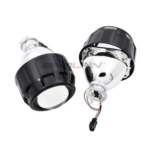 Planet Gates Car Styling LHD RHD Retrofit WST Mini HID H1 2.5 inch Bi-xenon Projector Lens Headlight lenses fits H4 H7,Use H1 Bulb