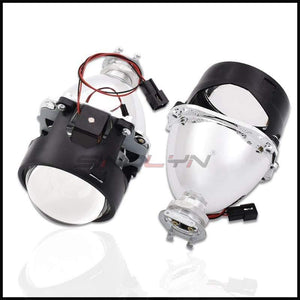 Planet Gates Car Styling LHD RHD Retrofit WST Mini HID H1 2.5 inch Bi-xenon Projector Lens Headlight lenses fits H4 H7,Use H1 Bulb