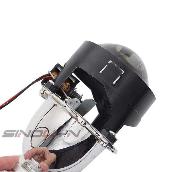 Planet Gates Car Styling LHD RHD Retrofit WST Mini HID H1 2.5 inch Bi-xenon Projector Lens Headlight lenses fits H4 H7,Use H1 Bulb