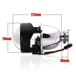 Planet Gates Car Styling LHD RHD Retrofit WST Mini HID H1 2.5 inch Bi-xenon Projector Lens Headlight lenses fits H4 H7,Use H1 Bulb