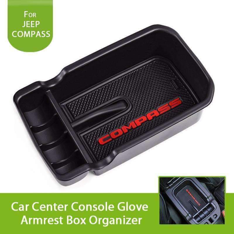 Planet Gates Car Styling Organizer For Jeep Compass 2017 2018 Armrest Storage Box Holder Container Auto Interior Accessories New Original
