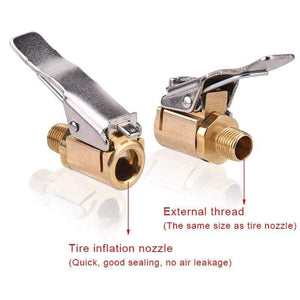 Planet Gates Car Truck Brass Air Pump Chuck Tyre Valve 8mm Pump Valve Clip  Clip Clamp Connector Adapter