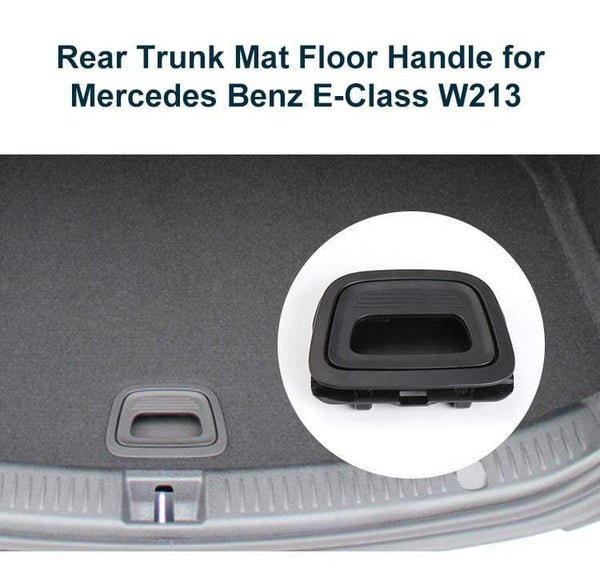 Planet Gates Car Trunk Mat Floor Handle Cover For Mercedes Benz E Class CLS W213 W238 W257 201-2021 Rear Luggage Handle Black