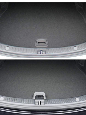 Planet Gates Car Trunk Mat Floor Handle Cover For Mercedes Benz E Class CLS W213 W238 W257 201-2021 Rear Luggage Handle Black