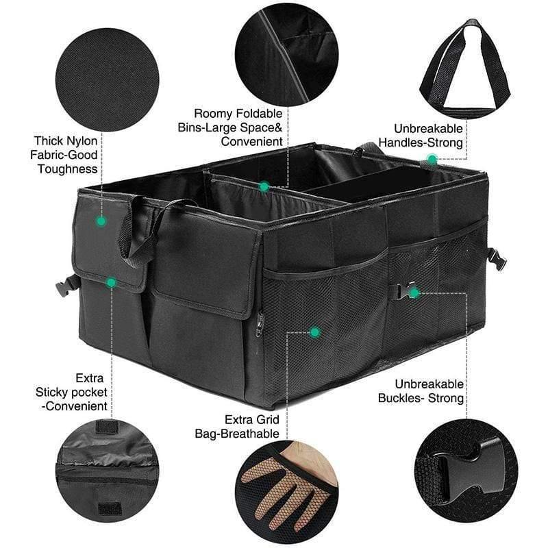 Planet Gates Car Trunk Organizer Eco-Friendly Super Strong & Durable Collapsible Cargo Storage Box For Auto Trucks SUV Trunk Box / Box