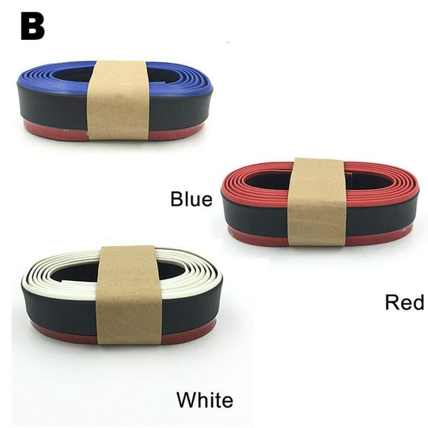 Planet Gates Car Universal Front Bumper Lip  Carbon Fiber Rubber Splitter Chin Spoiler side Skirt Rubber Anti Scratch Protector Body Kit Trim