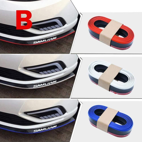 Planet Gates Car Universal Front Bumper Lip  Carbon Fiber Rubber Splitter Chin Spoiler side Skirt Rubber Anti Scratch Protector Body Kit Trim