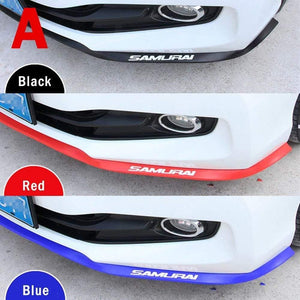 Planet Gates Car Universal Front Bumper Lip  Carbon Fiber Rubber Splitter Chin Spoiler side Skirt Rubber Anti Scratch Protector Body Kit Trim