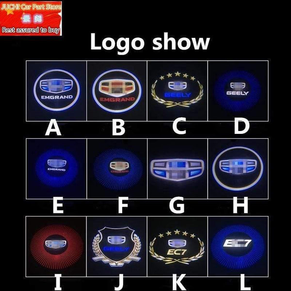 Planet Gates Car welcome door light Ghost Shadow Light for Geely Emgrand 7 EC7 EC715 EC718 Emgrand7 E7 ,EC7-RV EC715-RV EC718-RV,EV
