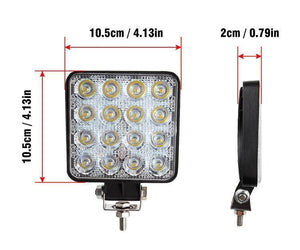 Planet Gates Car Work LED Light Bar 27W 51W 48W Car Light Spot Beam 12v 24v Led For Jeep ATV UAZ SUV 4WD 4x4 Truck Tractor Off-road Spotlight