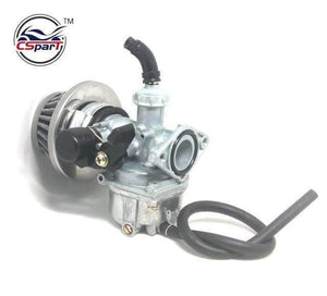 Planet Gates Carb Intake PZ19 19mm Hand Choke Carburetor Carb Intake Pipe Air Filter Fuel Filter 50cc 70cc 90cc 110cc 125cc Quad ATV Taotao Sunl newoke