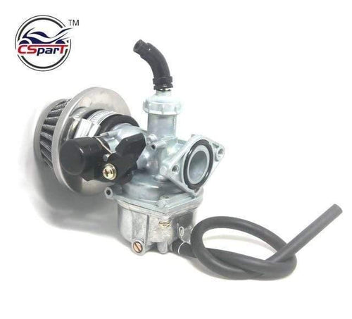Planet Gates Carb Intake PZ19 19mm Hand Choke Carburetor Carb Intake Pipe Air Filter Fuel Filter 50cc 70cc 90cc 110cc 125cc Quad ATV Taotao Sunl newoke