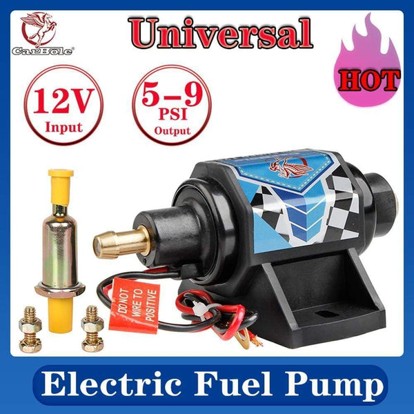 Planet Gates CARBOLE Universal Advanced Micro 12V Fuel Pump Electric Gas Diesel Inline Low Pressure 3/8 inch 5-9 PSI
