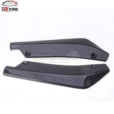 2pcs Universal Car Rear Bumper Lip Spoiler Canards Wrap Angle Scratch Protector Diffusers ABS Car Exterior Parts For Bmw x1 e30