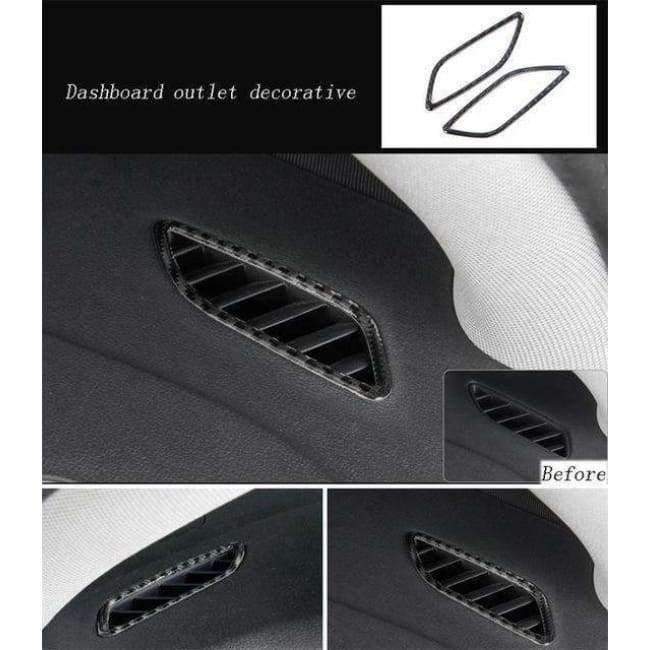 Planet Gates Car styling Carbon Fiber Interior Handle Covers Trim Door Bowl Stickers decorative for Audi a4 B8 2009-2016 auto accessories