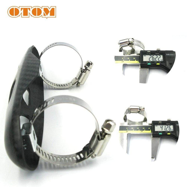 Planet Gates Carbon Fiber Exhaust Muffler Pipe Protection Heat Shield Cover Guard  Motocross Dirt Street Bike For KTM HONDA KAWASAKI