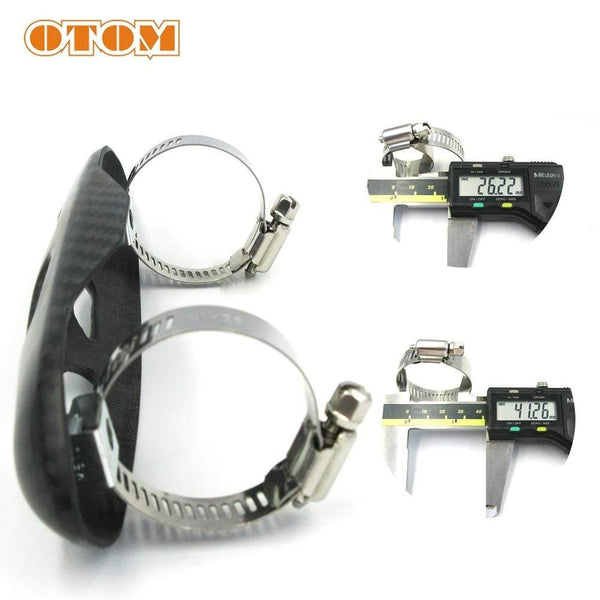 Planet Gates Carbon Fiber Exhaust Muffler Pipe Protection Heat Shield Cover Guard  Motocross Dirt Street Bike For KTM HONDA KAWASAKI