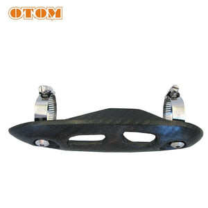 Planet Gates Carbon Fiber Exhaust Muffler Pipe Protection Heat Shield Cover Guard  Motocross Dirt Street Bike For KTM HONDA KAWASAKI